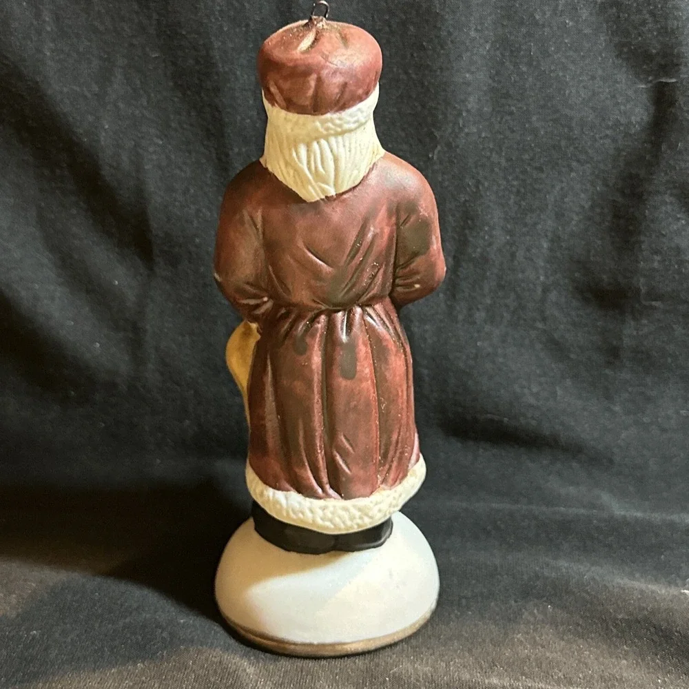 Vtg‎ Santa Claus Christmas 1897 Czechoslovakia Hand Painted Ornament Figure